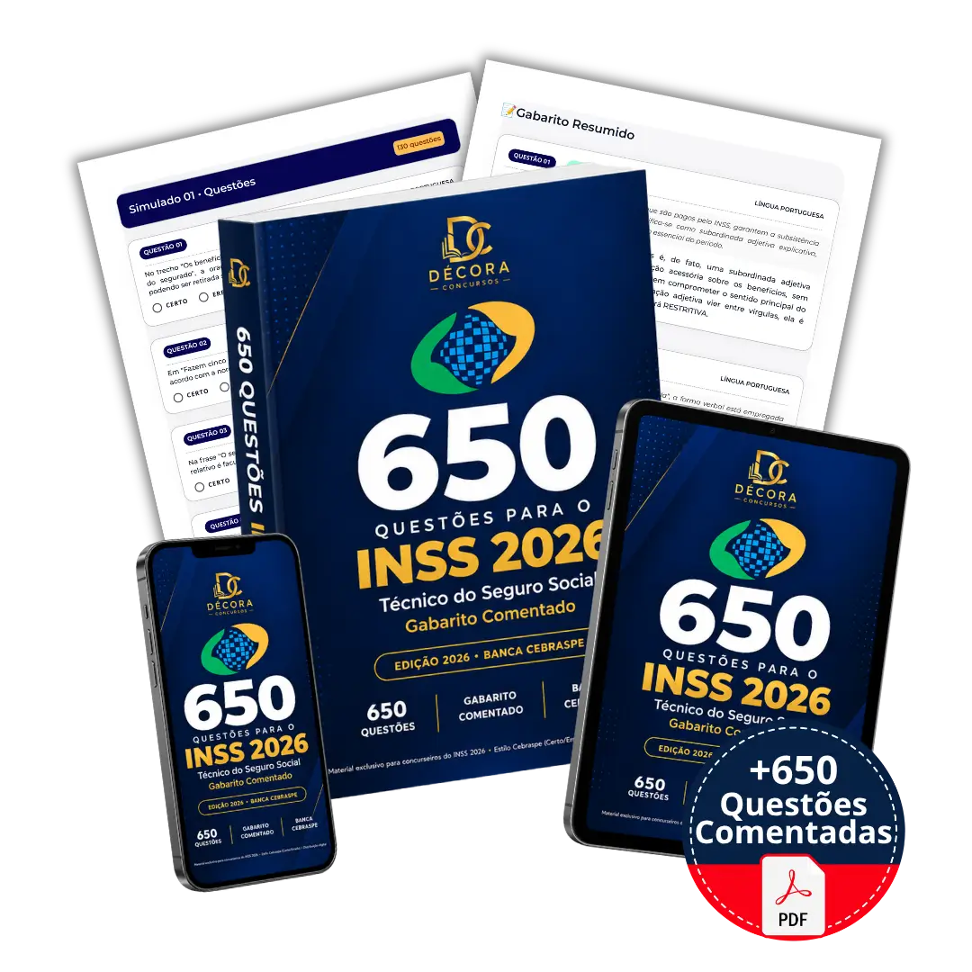 650 Questões INSS 2026, Técnico do Seguro Social